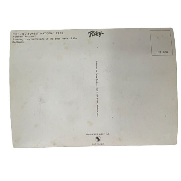 Vintage postcard Holographic Petrified Forest National Park Arizona Petley - Picture 3 of 8